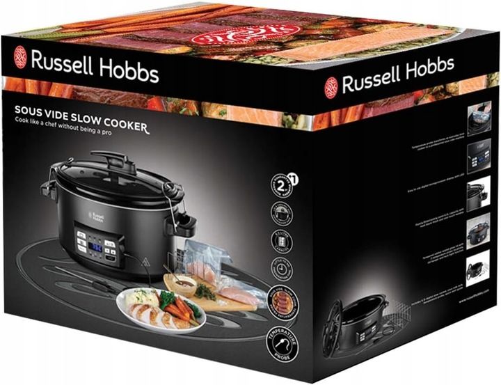 Wolnowar 3w1 Russell Hobbs Slow Cooker 6,5l Slow Cooker, Sous Vide zdjęcie 8