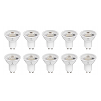 Zestaw 10 sztuk Żarówek LED GU10 9W Barwa Biała Neutralna