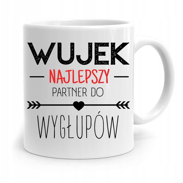 Kubek Prezent Dla Wujka Najlepszy Do Wygłupów Z Nadrukiem Ze Zdjęciem zdjęcie 1