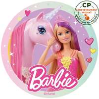 Opłatek na tort Barbie