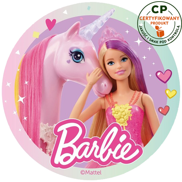 Opłatek na tort Barbie zdjęcie 1