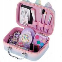 NA PREZENT Zestaw MAKE UP MALOWIDŁA Kosmetyki makijaż kuferek skarbów biżu