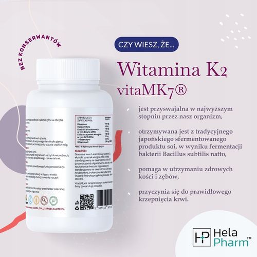 WITAMINA K2 vitaMK7 z NATTO 200µg KOŚCI 120 na Arena.pl