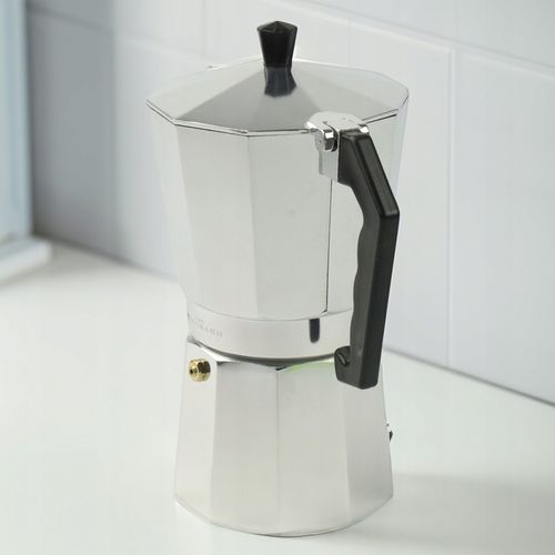 KAWIARKA ALUMINIOWA 450 ml 9 filiżanek SREBRNA DO KAWY + GRATIS na Arena.pl