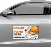 MAGNES NA SAMOCHÓD MAGNETYCZNA REKLAMA 60X30 USŁUGI BUDOWLANE NAZWA FIRMY