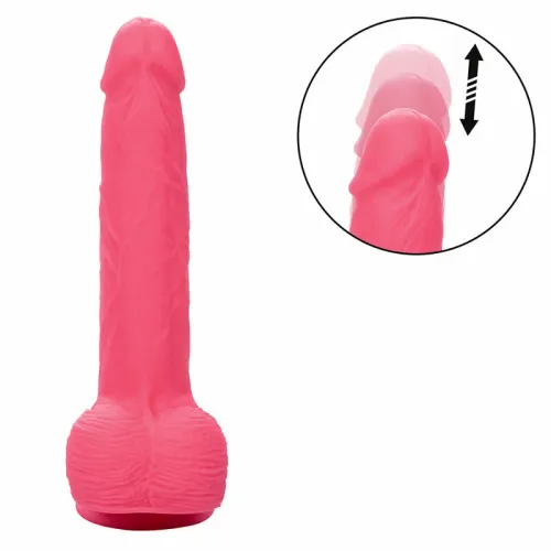 calexotics studs wibrator silikonowy 10 trybow rożowy 17,75 cm na Arena.pl