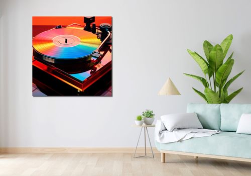 Obraz 100x100cm Wibracje Retro Winyli na Arena.pl