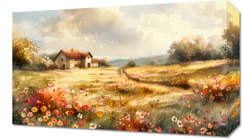 Obraz 50x30cm Sielski Domek zdjęcie 1