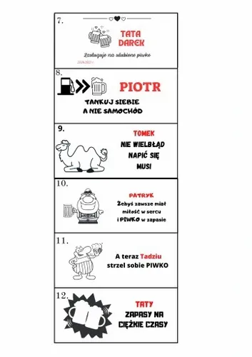 Nosidło na piwo personalizowane na Arena.pl