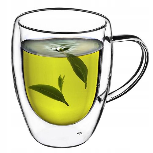 SZKLANKI TERMICZNE DO KAWY HERBATY LATTE 350ml KUBKI PODWÓJNE ŚCIANKI 2 szt na Arena.pl