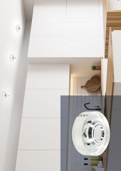 SS-33 AL/TR 3W LED cob 230V opr. strop. stała okrągła szkło transparentne zdjęcie 2