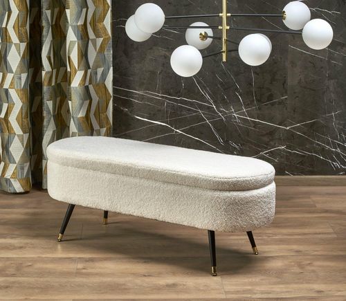 Ławka z pojemnikiem Avico kremowa na Arena.pl