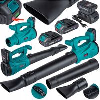 DMUCHAWA AKUMULATOROWA dmuchawa ogrodowa do liści trawy 2 baterie