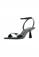 Bershka - Sandały na obcasie czarne damskie rozmiar 37
