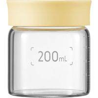 buydeem szklane słoiczki 200ml z nakrętką w kolorze yellow mellow