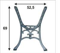 noga do stolika 'chinka' , kpl. prawa + lewa - nog stol chi