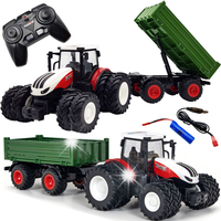 DUŻY TRAKTOR ZDALNIE STEROWANY CIĄGNIK Z PRZYCZEPĄ RC PILOT FARMA PREZENT
