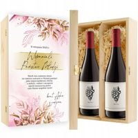 Pamiatka Slubna Z Grawerem Pudełko na wina