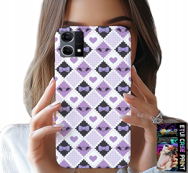ETUI DO OPPO RENO7 4G - MODNE SERCA KOKARDKI KOKARDA + SZKŁO zdjęcie 1