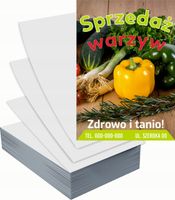 Ulotki A4 reklamowe firmowe 1000szt projekt w cenie SPRZEDAŻ WARZYW