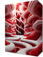 Obraz 20x30cm Czerwone Wiry