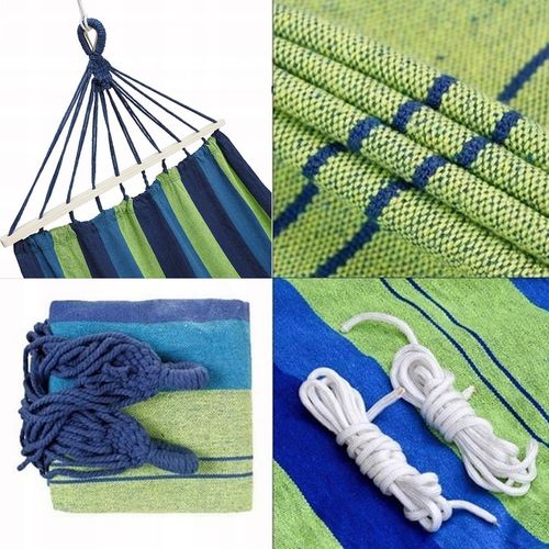 HAMAK OGRODOWY ZE STELAŻEM JEDNOOSOBOWY HUŚTAWKA DO OGRODU 1 OSOBOWY 200x80 na Arena.pl