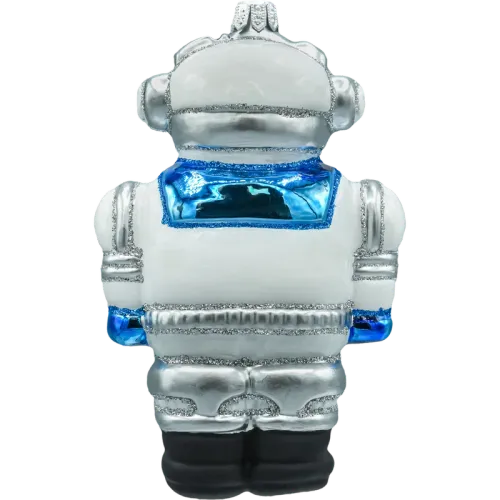 Bombka choinkowa szklana: Robot: niebieski na Arena.pl