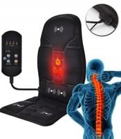 MATA GRZEWCZA DO SAMOCHODU DOMU NA SIEDZENIE Z PILOTEM I FUNKCJĄ MASAŻU