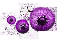 60CM 90 ZEGAR 3 ELEM FIOLETOWE DMUCHAWCE ŚCIENNY