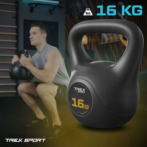 Kettlebell odważnik ciężar 16kg hantel hantla fitness do ćwiczeń Trex Sport na Arena.pl