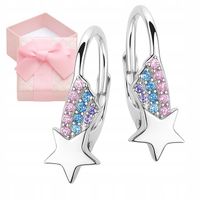 KOLCZYKI ŚWIĄTECZNE DLA DZIEWCZYNKI GWIAZDA BETLEJEMSKA SREBRO 925 PREZENT