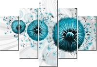 105CM 150CM OBRAZ 5 ELEM TURKUSOWE DMUCHAWCE 5 DRUK