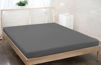 Prześcieradło jersey z gumką 90 x 200 grafitowy