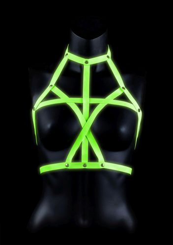 bra harness - glow in the dark - neon green/black - l/xl na Arena.pl