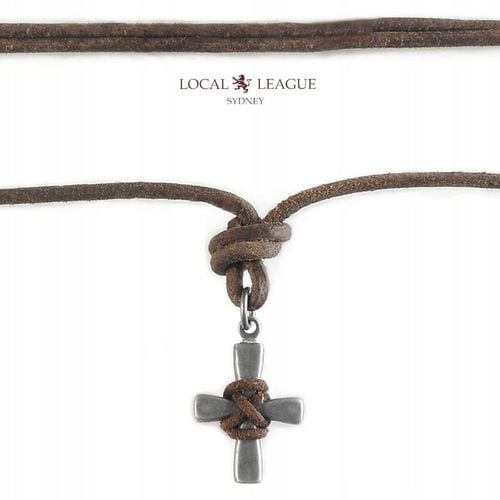 NASZYJNIK MĘSKI WISIOREK KRZYŻYK AUSTRALIA REGULACJA DŁUGOŚCI KRZYŻ RZEMIEŃ na Arena.pl