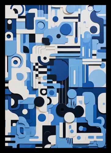 Plakat 21x29,7cm Niebieski Labirynt na Arena.pl