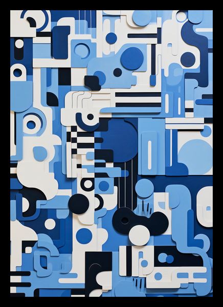 Plakat 21x29,7cm Niebieski Labirynt zdjęcie 2