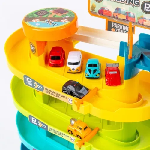 PARKING GARAŻ SAMOCHODOWY Z WINDĄ ZE ŚWIATŁEM I DŹWIĘKIEM AUTA ZAKRĘCONY na Arena.pl