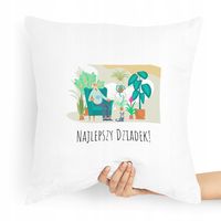 Poduszka Na Dzień Dziadka Najlepszy Dziadek! Z Nadrukiem Ze Zdjęciem