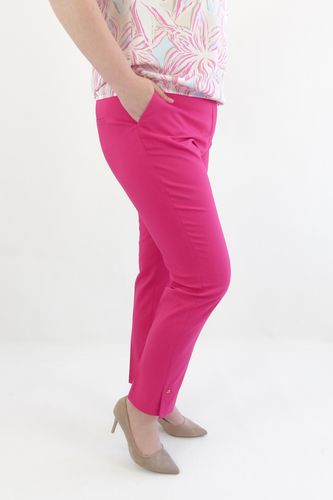 Fuksjowe Eleganckie Długie Spodnie Damskie 42 na Arena.pl