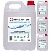 Woda DEMINERALIZOWANA DESTYLOWANA 20L (4x5L) DO ŻELAZKA,DO