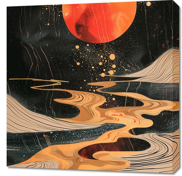 Obraz 70x70cm Planetarny Taniec zdjęcie 1