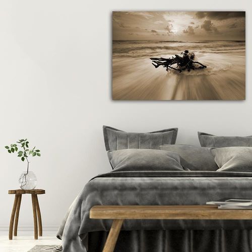 Deco Panel, Gałąź na brzegu morza 1 60x40 na Arena.pl