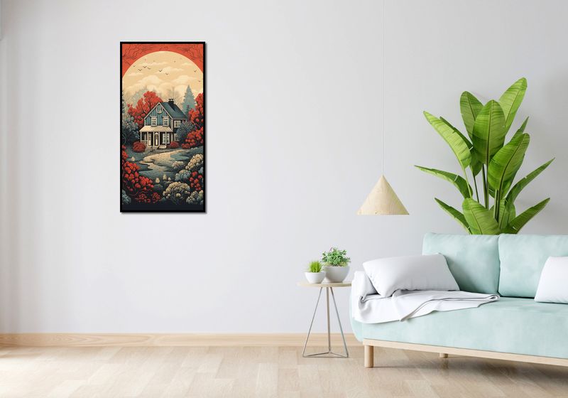Plakat 50x100cm Idylla Rustykalna zdjęcie 4