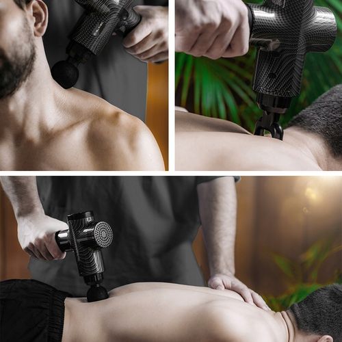 Pistolet Do Masażu Masażer Do Ciała Szyi Karku Pleców Stóp + 6 Końcówek Pro na Arena.pl