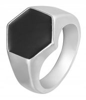 Sygnet UNISEX ZŁOTY Stal 316L Pozłacany EU22 US10