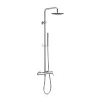 PI zestaw prysznicowy ścienny z deszczownicą 25 cm, chrom