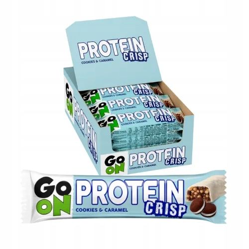 24 x Sante Go ON Baton Proteinowy Crisp ciastko-karmel 50 g - 20% białka na Arena.pl