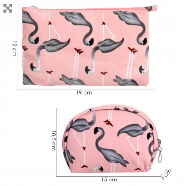 Zestaw 3 kosmetyczek - czarne zdjęcie 3