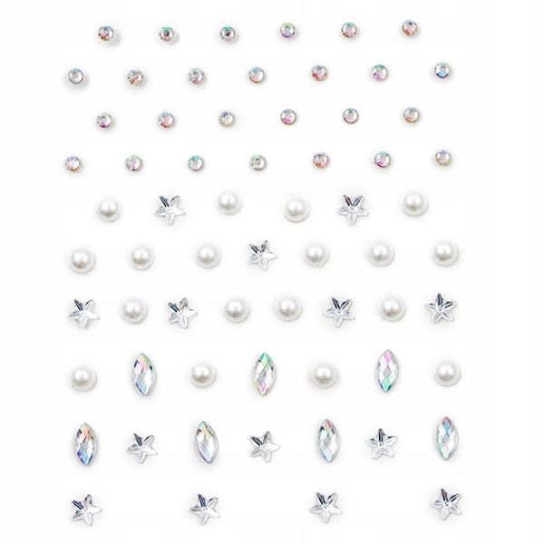 KRYSZTAŁKI NAKLEJKI DIAMENCIKI TWARZ OCZY zdjęcie 3